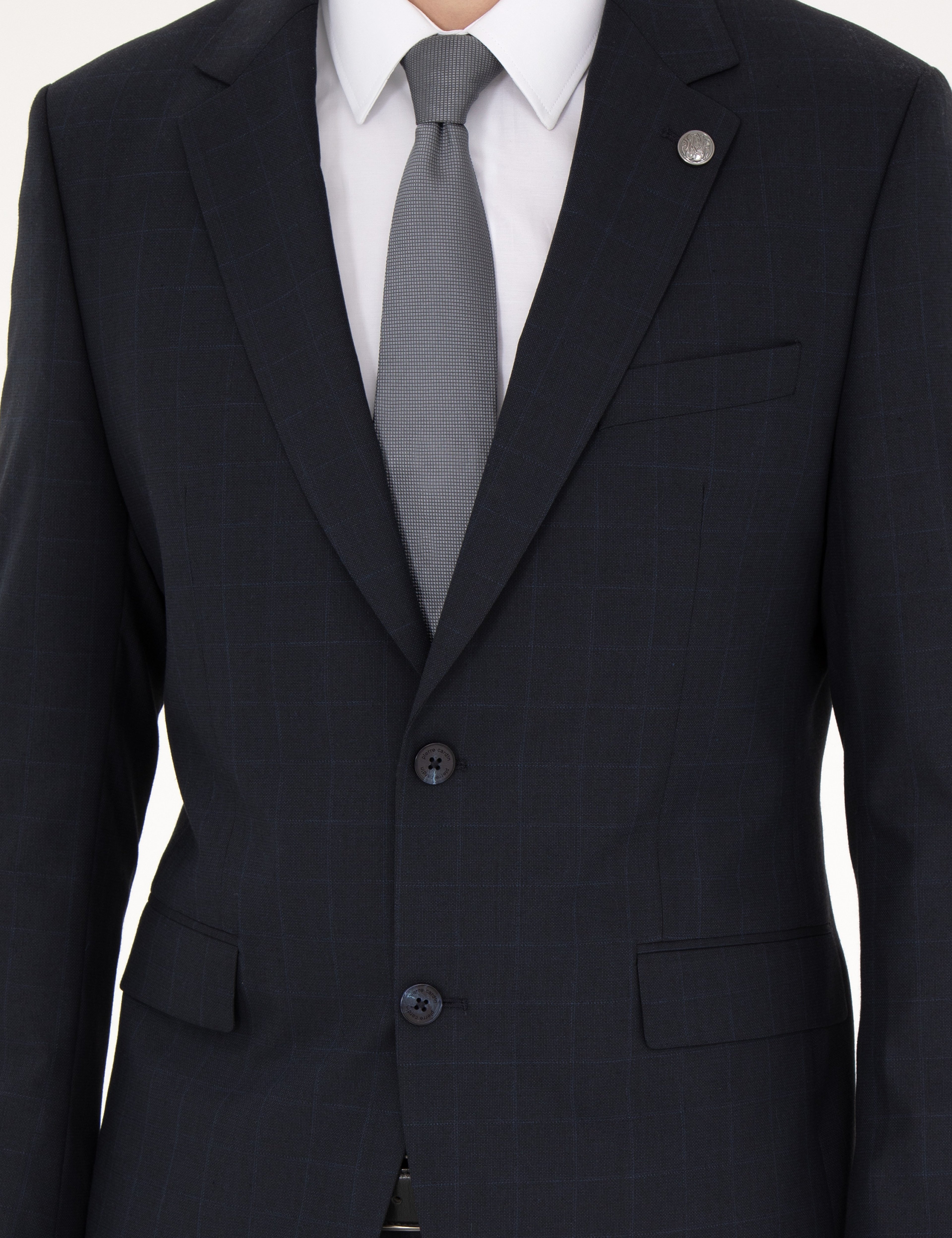 Lacivert Slim Fit Takım Elbise - Image 6