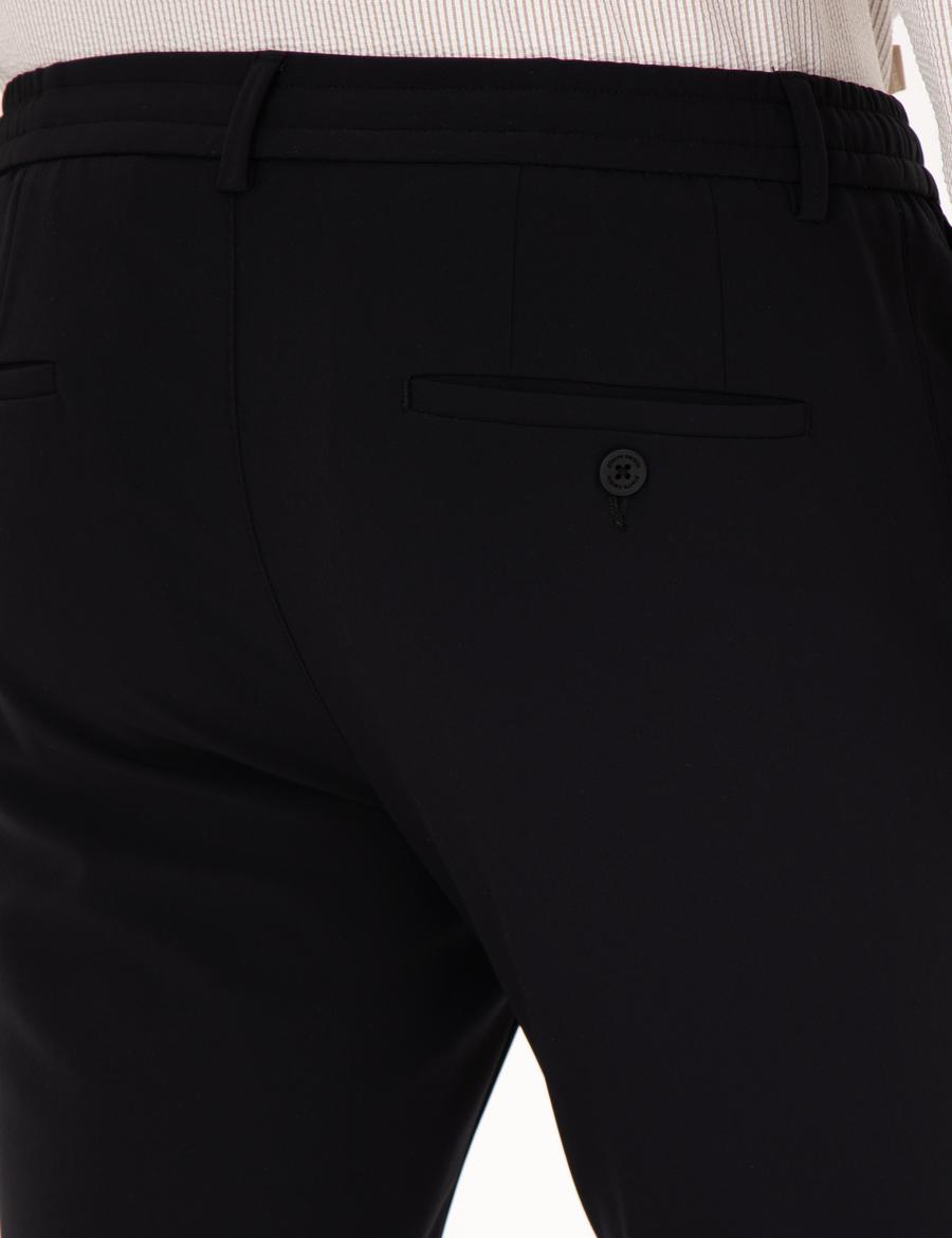 Siyah Klasik Jogger Pantolon