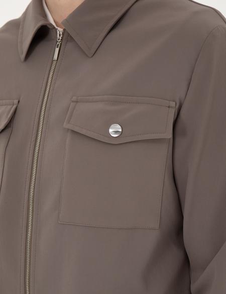 Vizon Regular Fit Fermuarlı Ceket - 50287776146