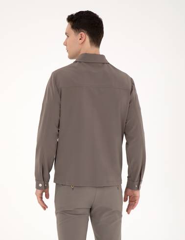 Vizon Regular Fit Fermuarlı Ceket
