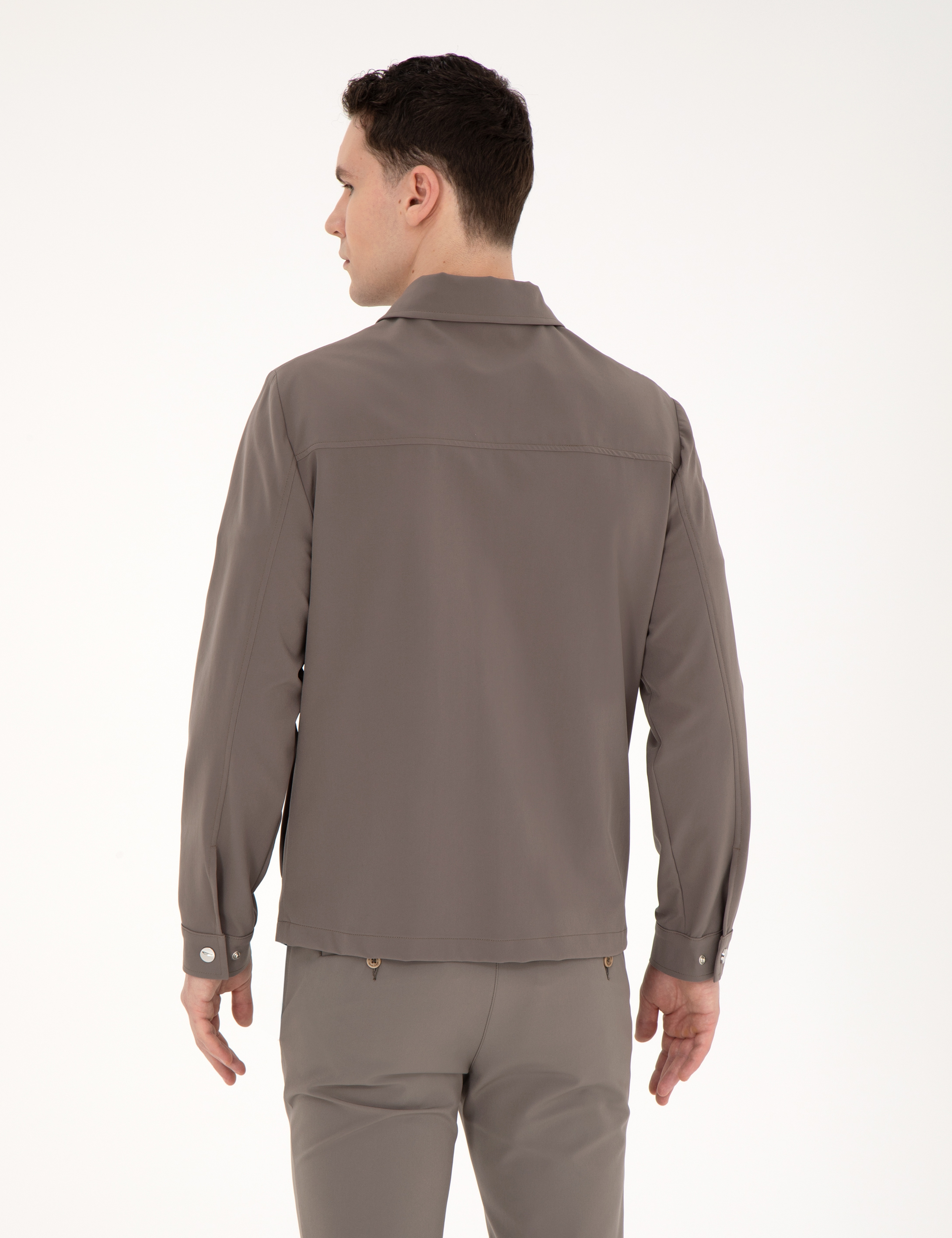 Vizon Regular Fit Fermuarlı Ceket - Image 5