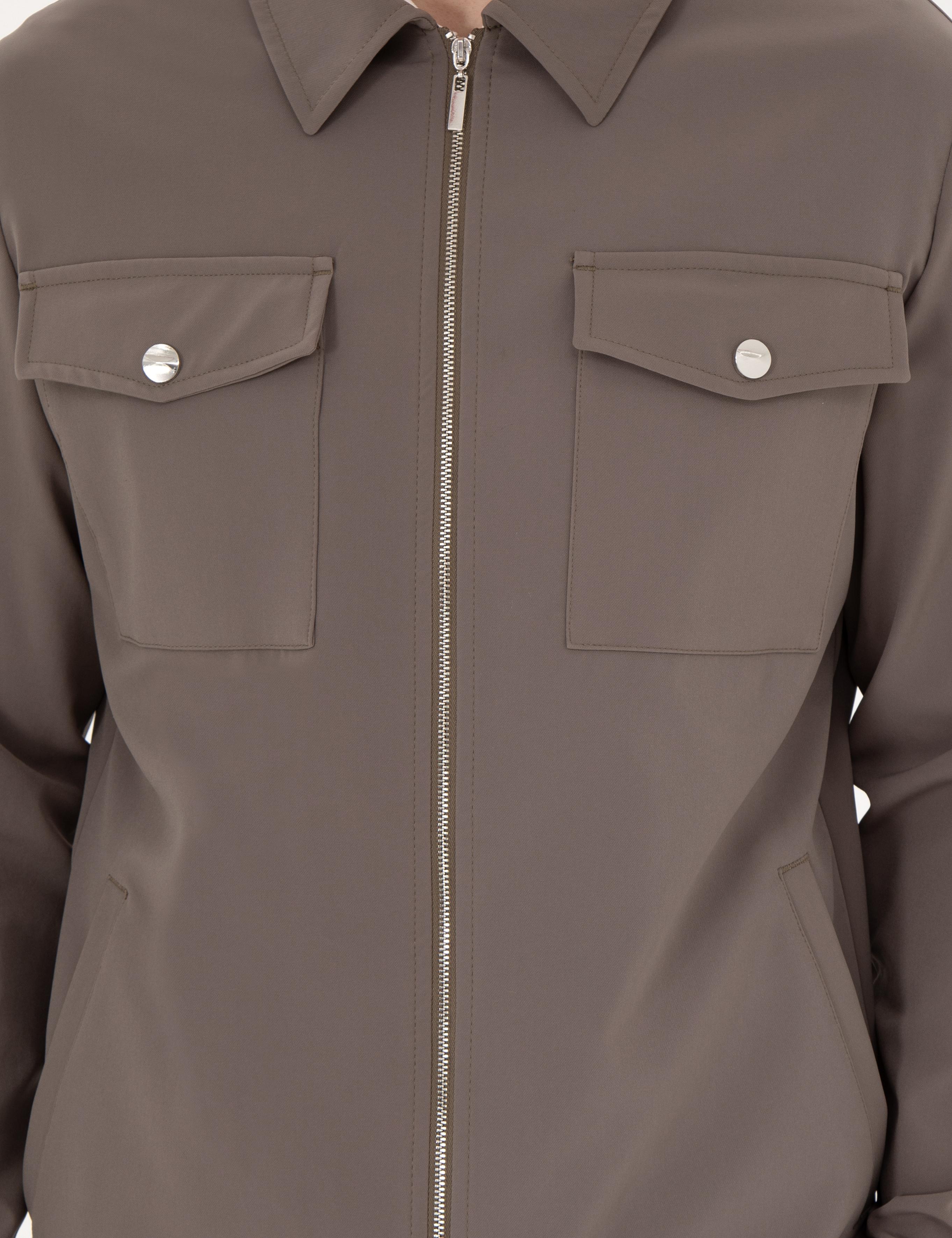 Vizon Regular Fit Fermuarlı Ceket