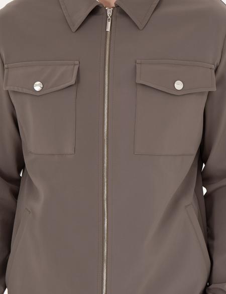 Vizon Regular Fit Fermuarlı Ceket - 50287776146