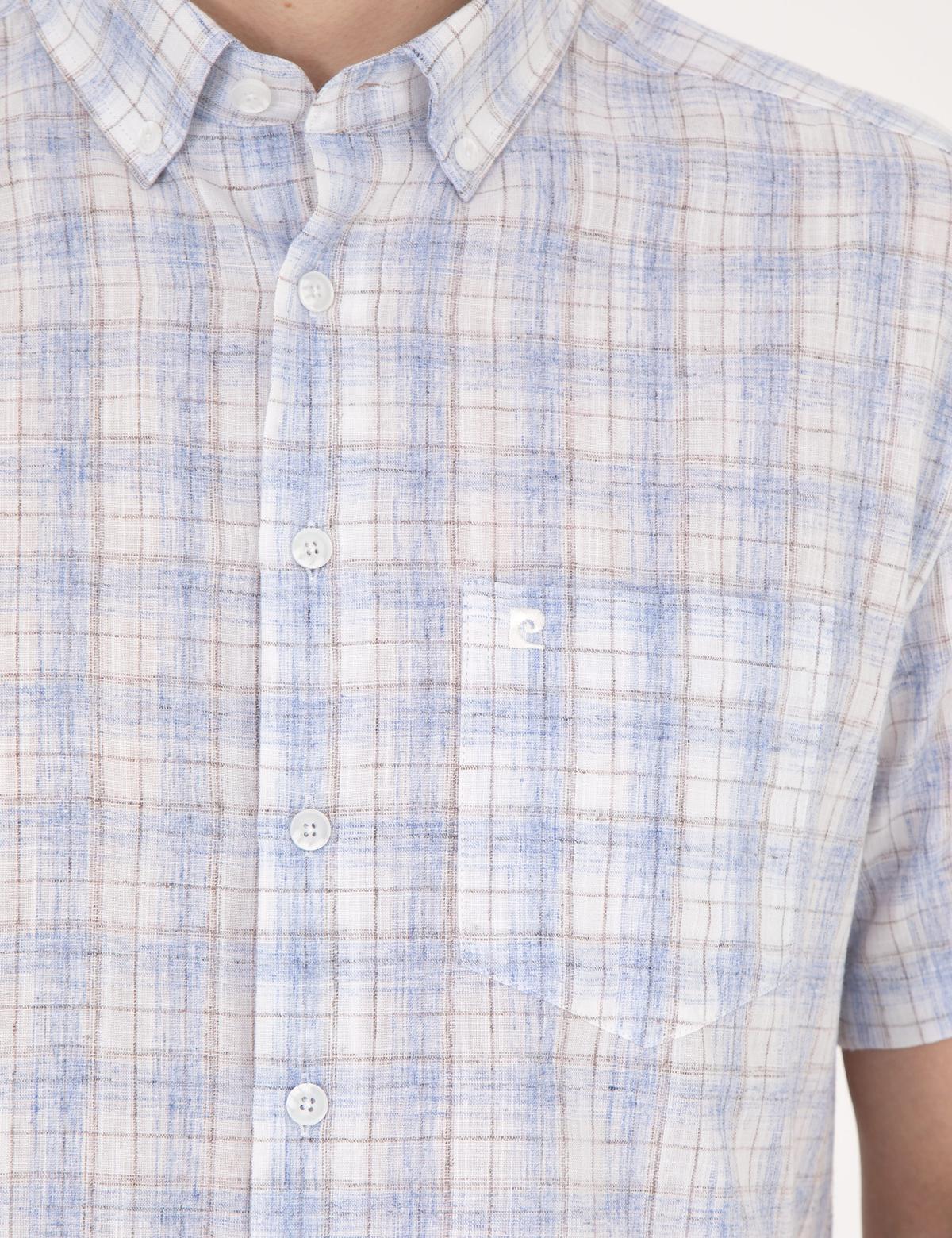 Açık Mavi Regular Fit Kısa Kollu Gömlek - 50288785007