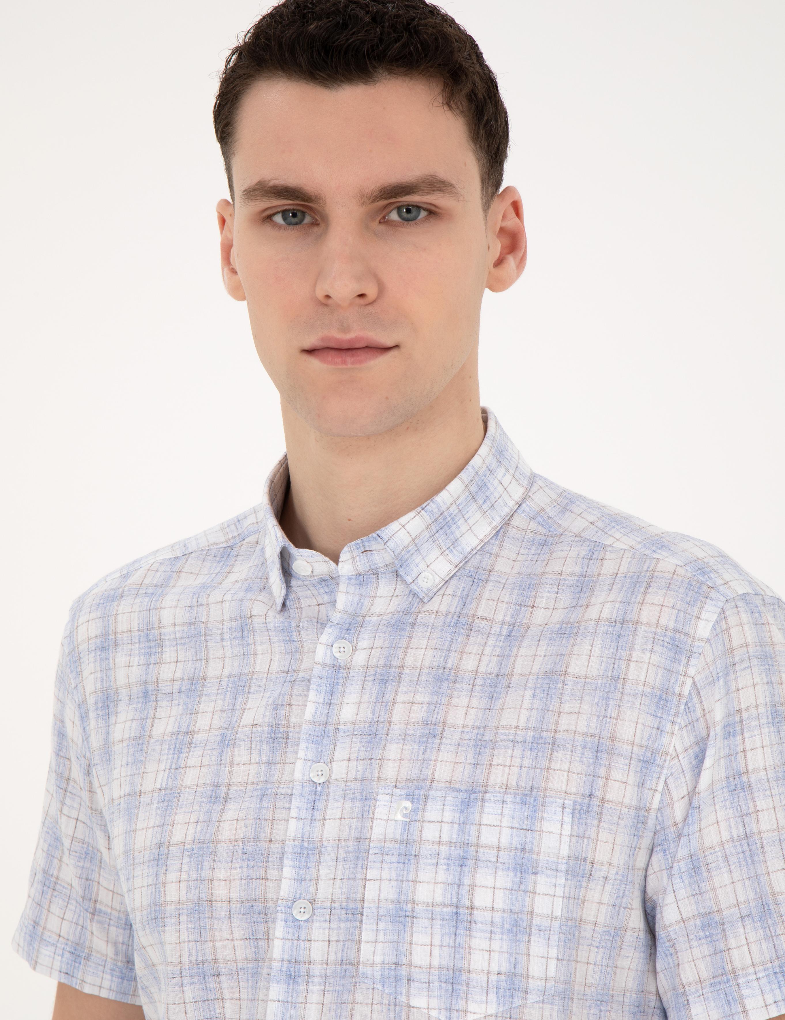 Açık Mavi Regular Fit Kısa Kollu Gömlek