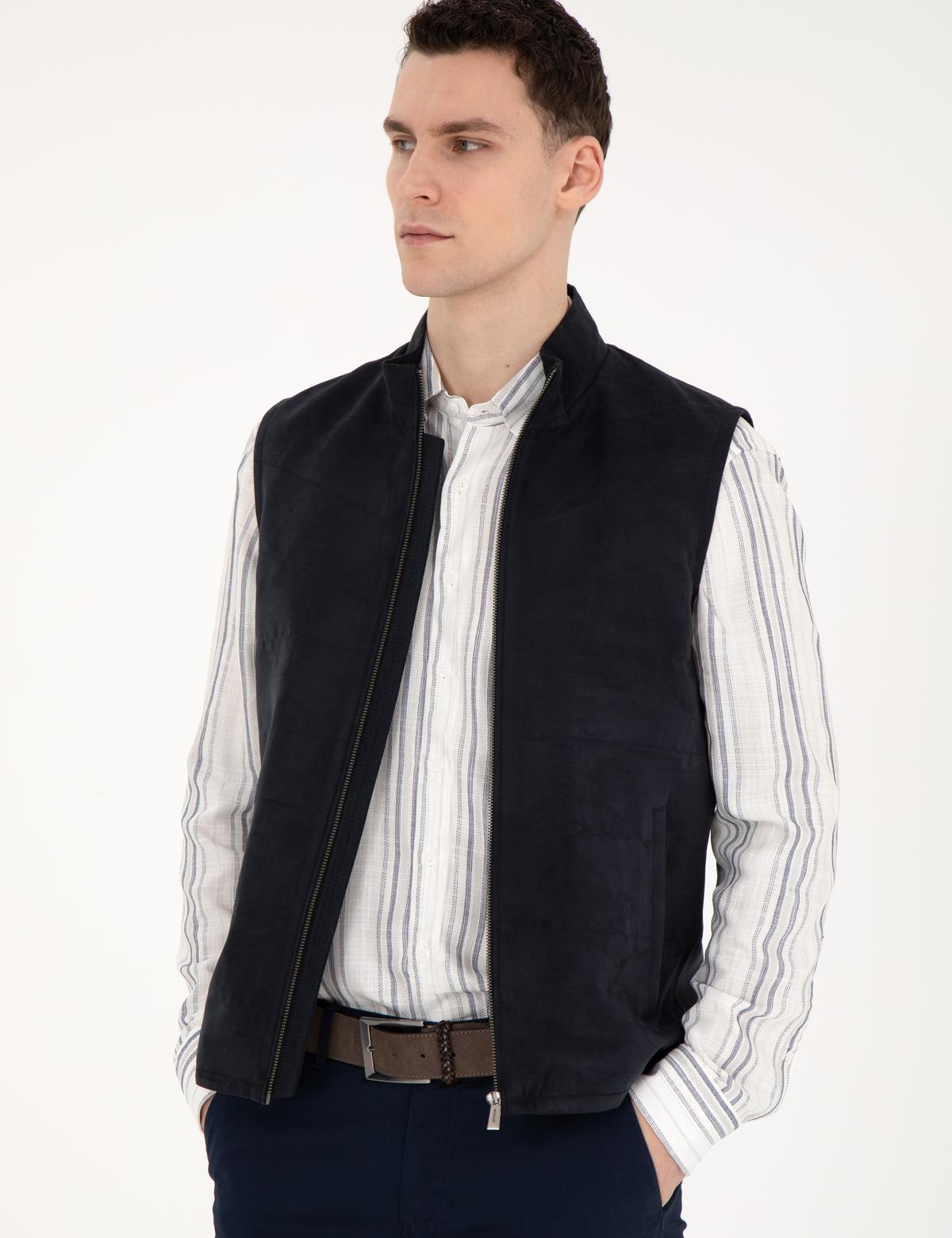 Lacivert Yelek - 50293985008