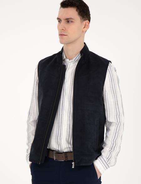 Lacivert Yelek - 50293985008