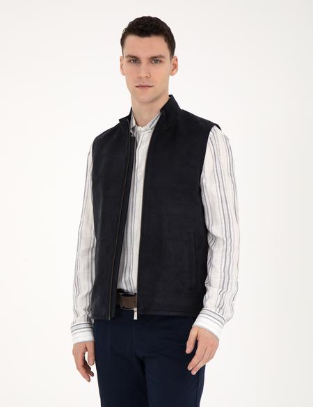 Lacivert Yelek - 50293985008