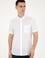 Beyaz Regular Fit Kısa Kollu Gömlek