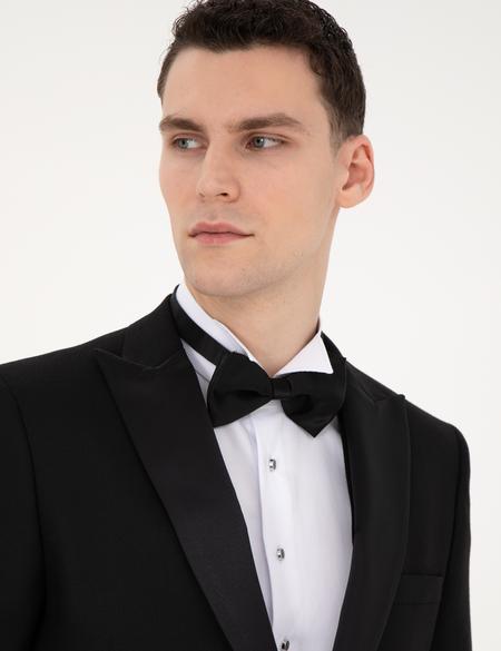 Siyah Ex. Slim Fit Yelekli Smokin - 50285478080