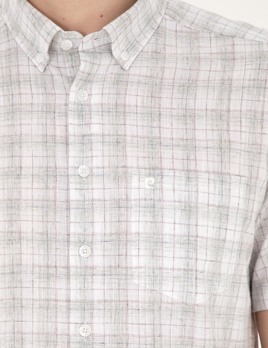 Yeşil Regular Fit Kısa Kollu Gömlek