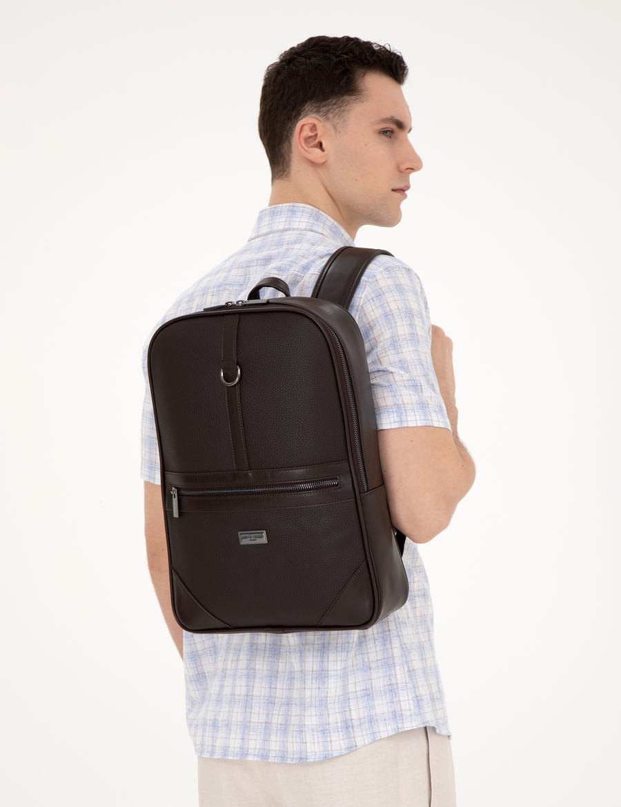 Erkek Kahverengi Sırt Çantası