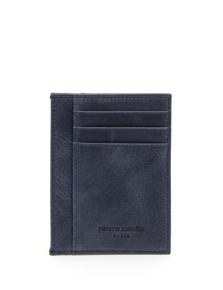 Erkek Lacivert Deri Kartlık