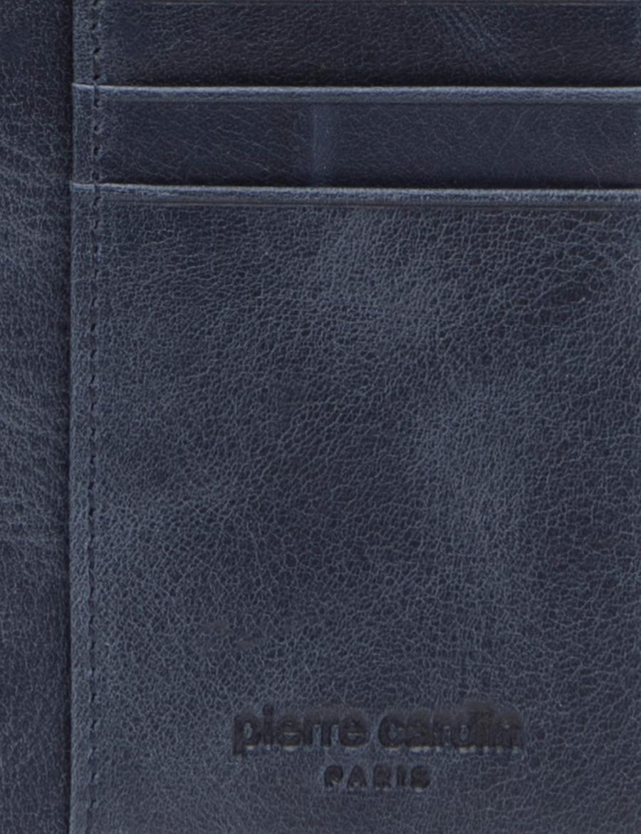 Erkek Lacivert Deri Kartlık