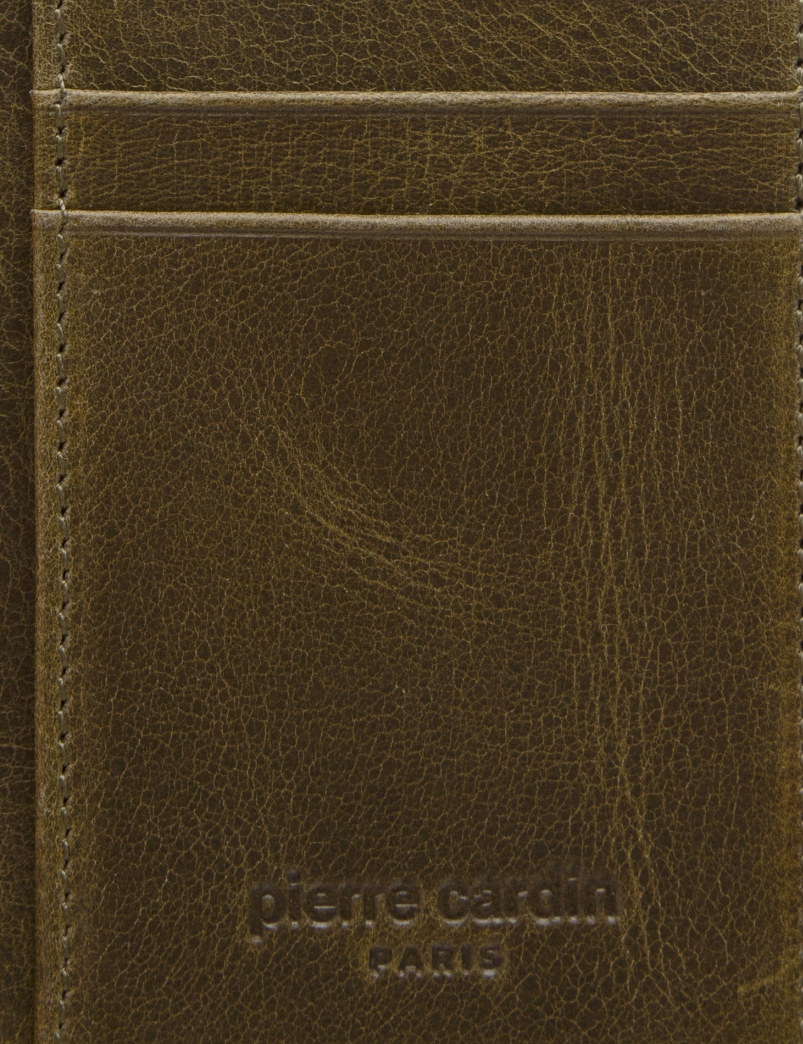 Erkek Haki Deri Kartlık