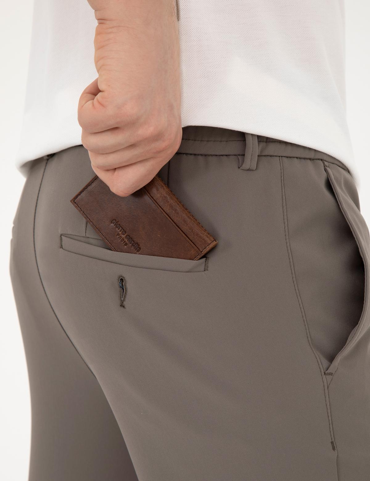 Erkek Kahverengi Deri Kartlık - 50294320001