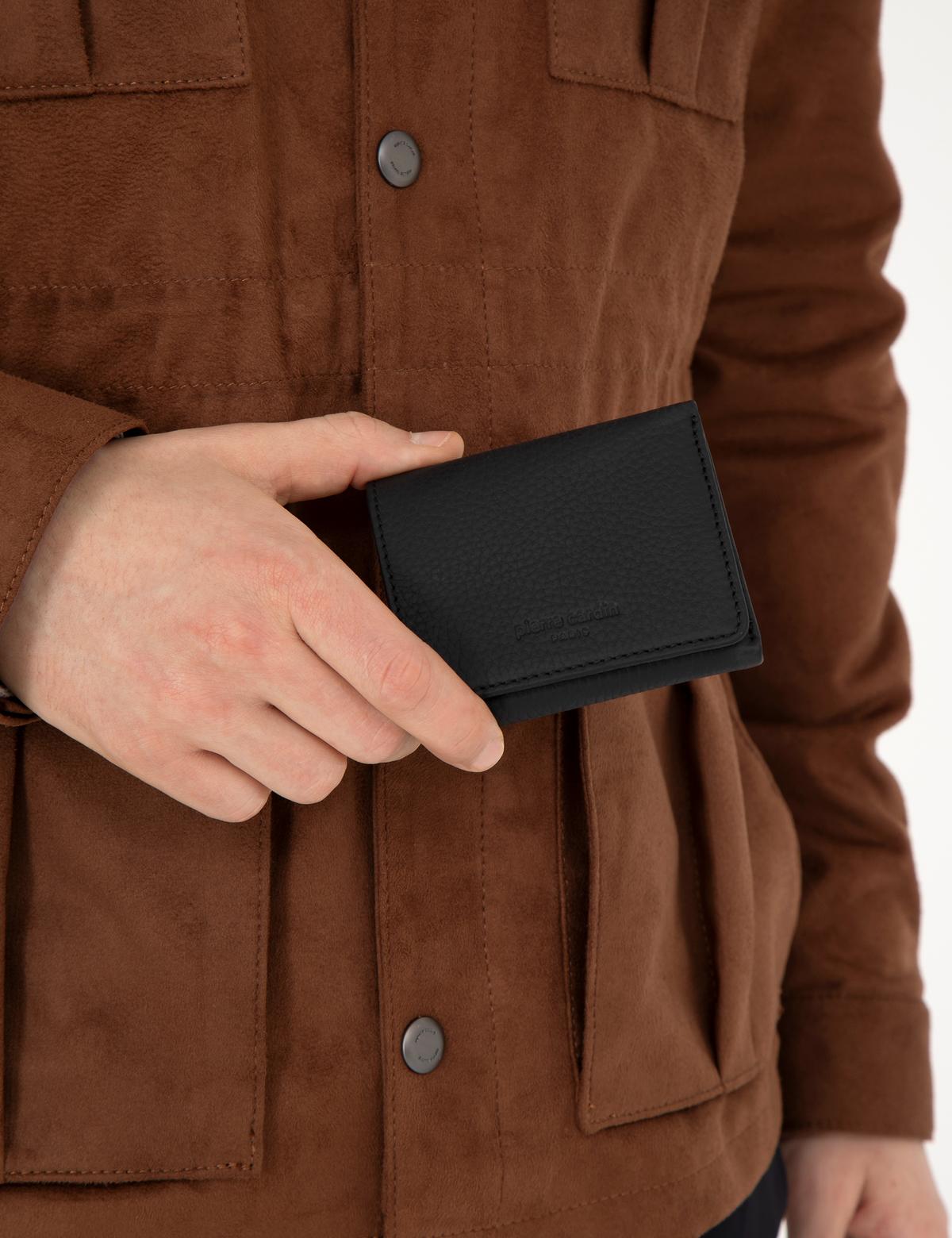 Erkek Siyah Deri Cüzdan - 50294371002