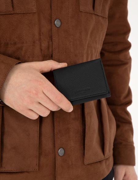 Erkek Siyah Deri Cüzdan - 50294371002