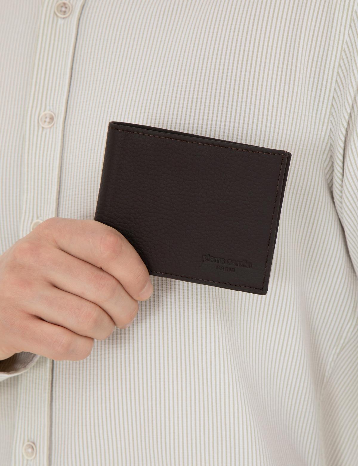 Erkek Kahverengi Deri Cüzdan - 50294624001