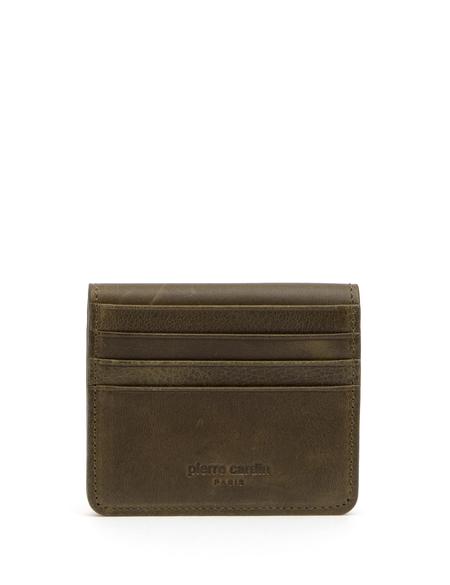 Erkek Haki Deri Cüzdan - 50294628001