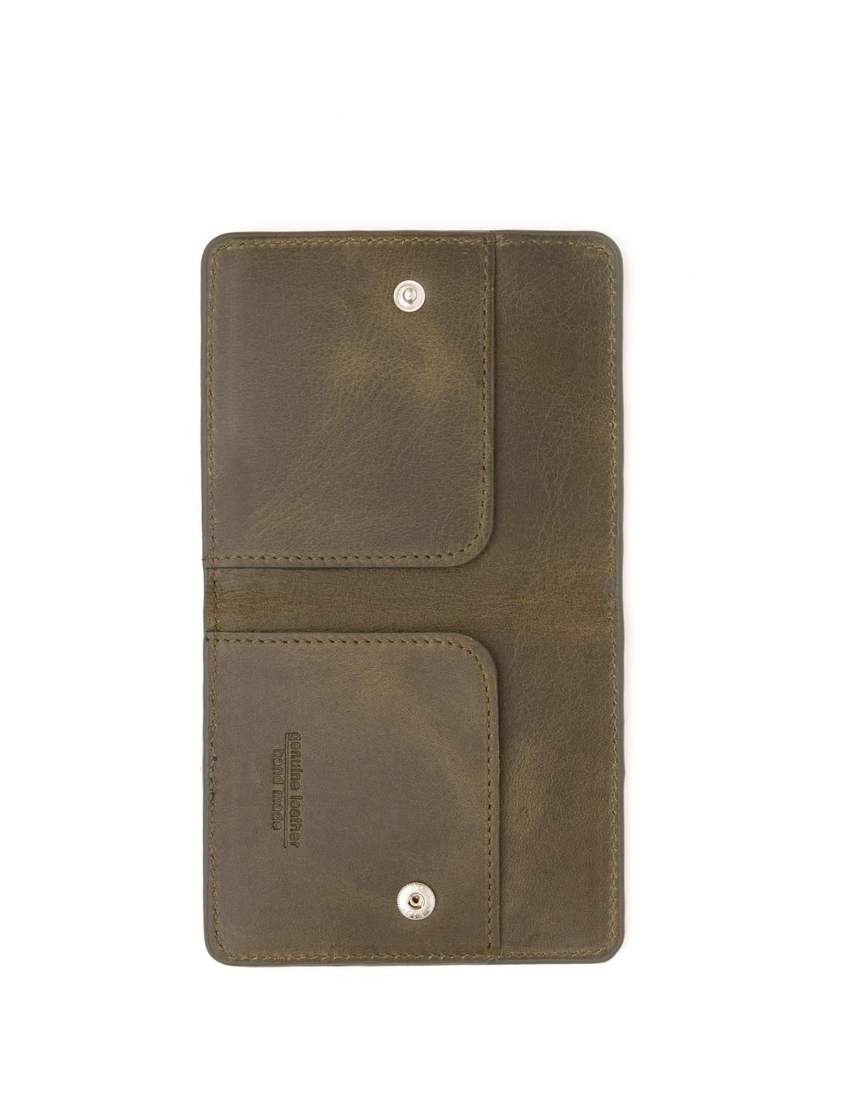 Erkek Haki Deri Cüzdan - 50294628001