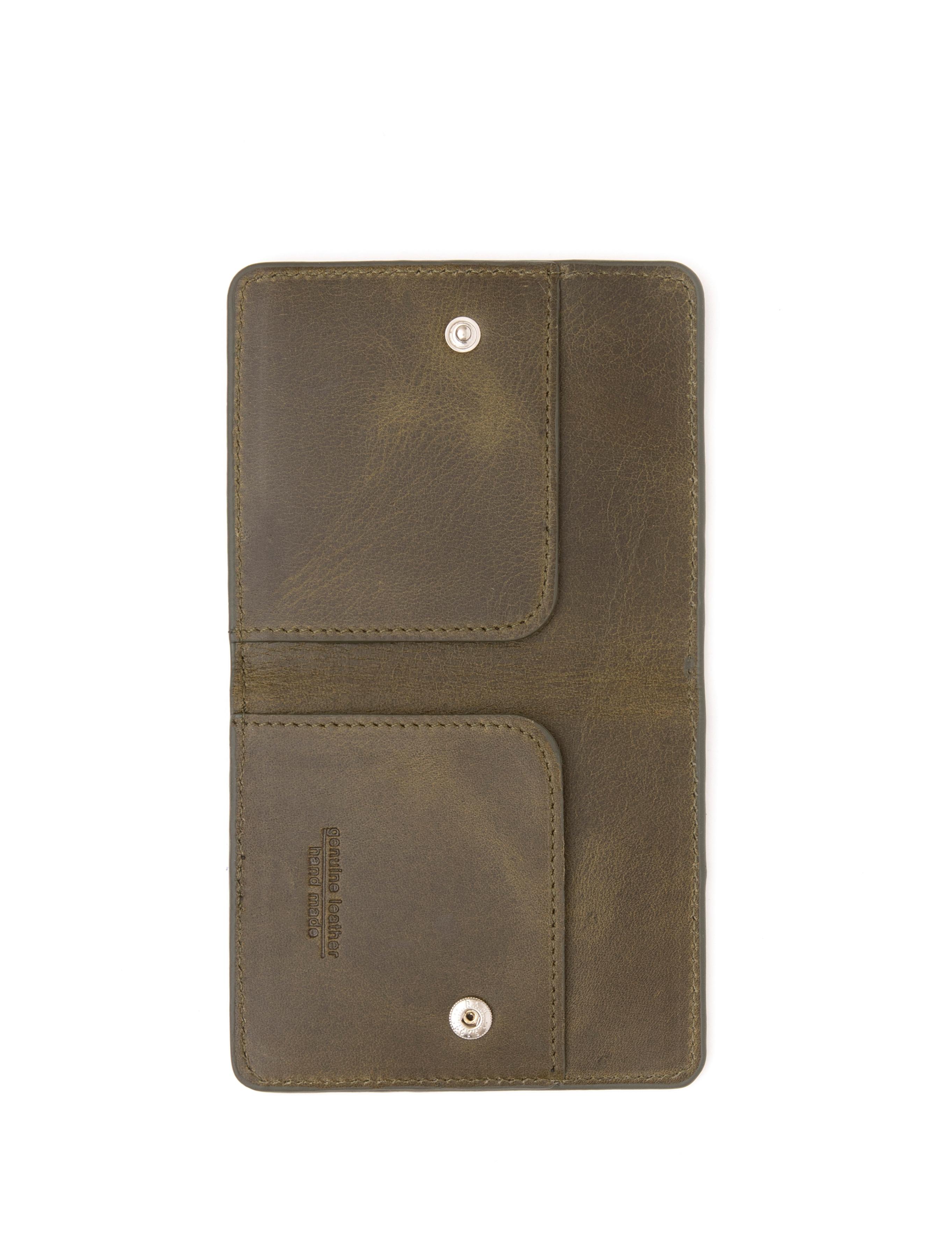 Erkek Haki Deri Cüzdan