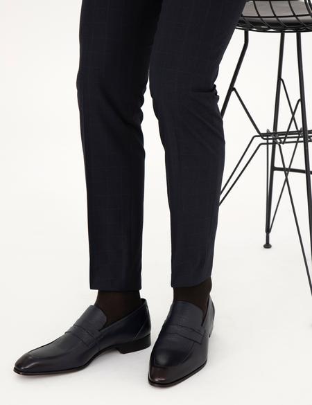 Lacivert %100 Deri Klasik Ayakkabı - 50287402002