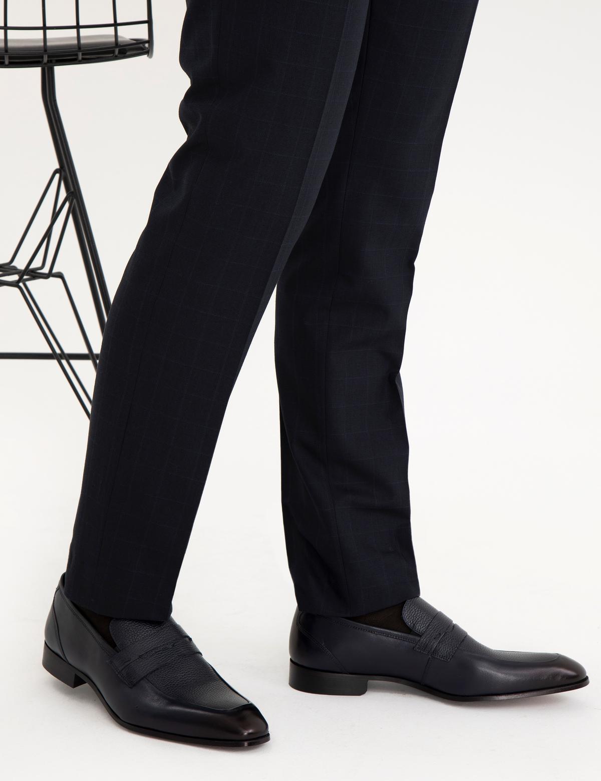 Lacivert %100 Deri Klasik Ayakkabı - 50287402002