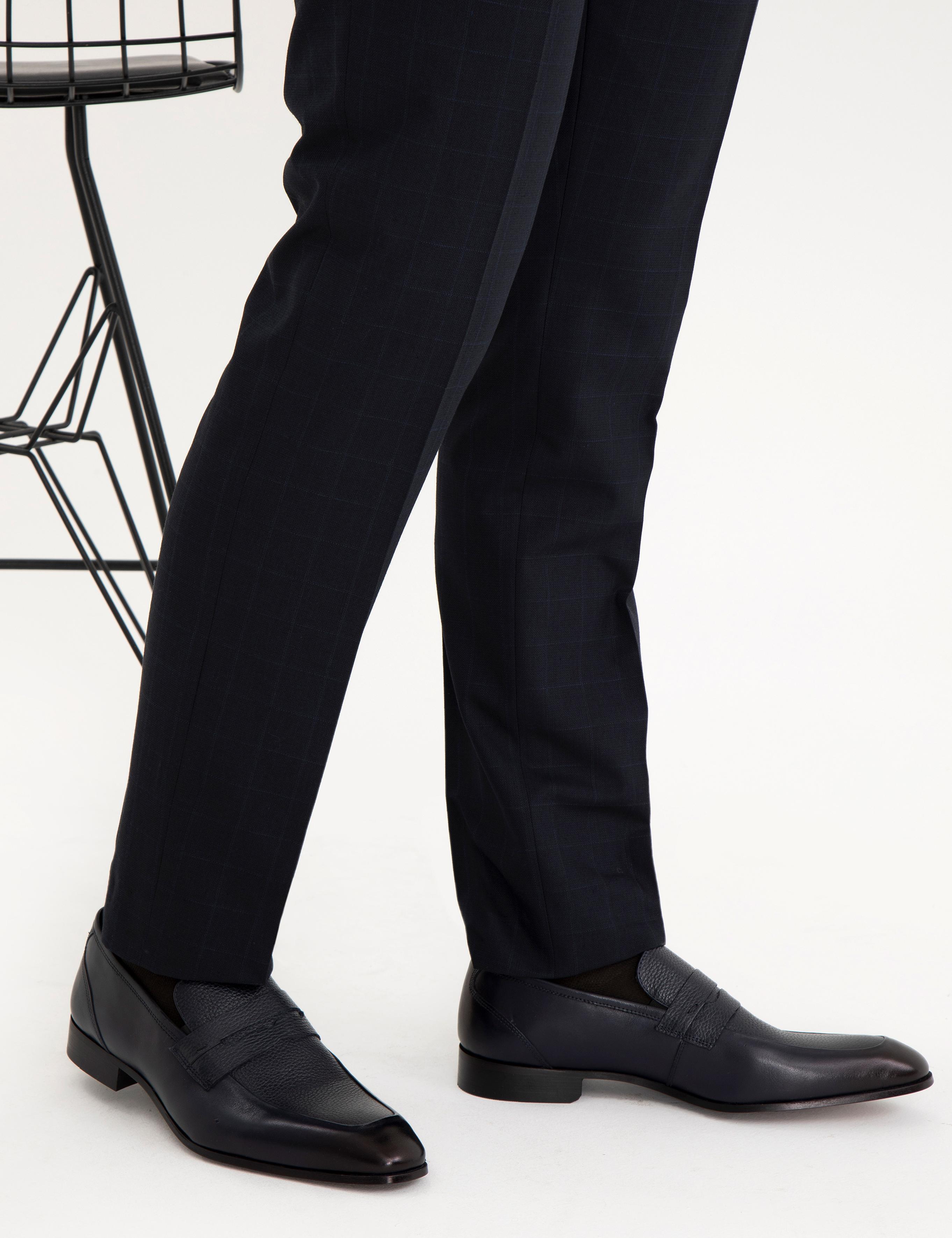 Lacivert %100 Deri Klasik Ayakkabı