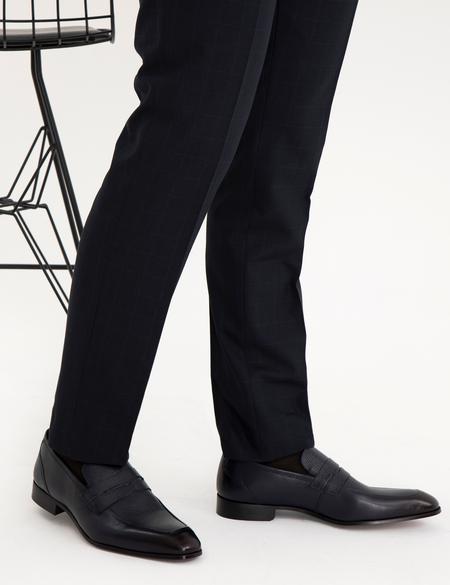 Lacivert %100 Deri Klasik Ayakkabı - 50287402002