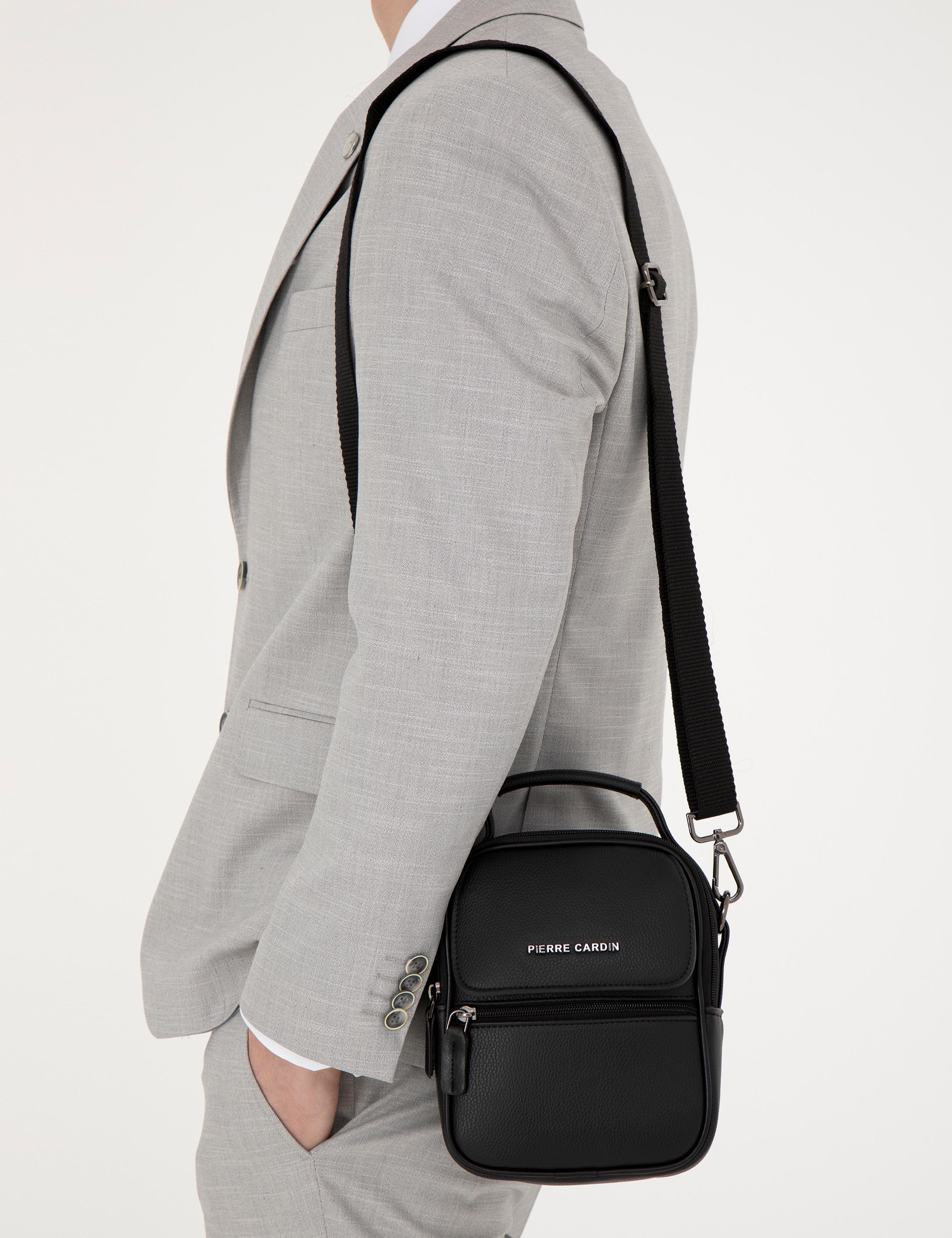 Erkek Siyah Askılı El Çantası