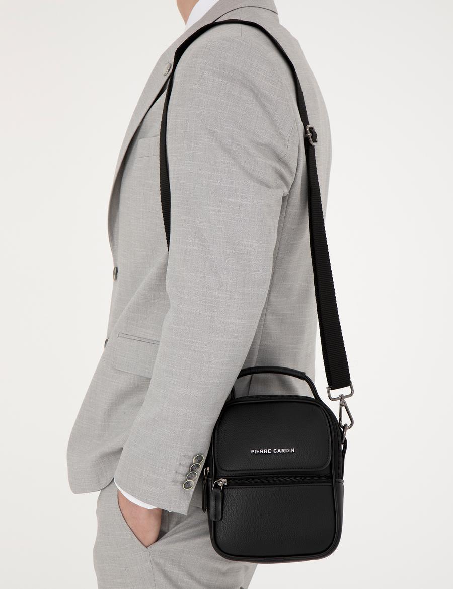 Erkek Siyah Askılı El Çantası