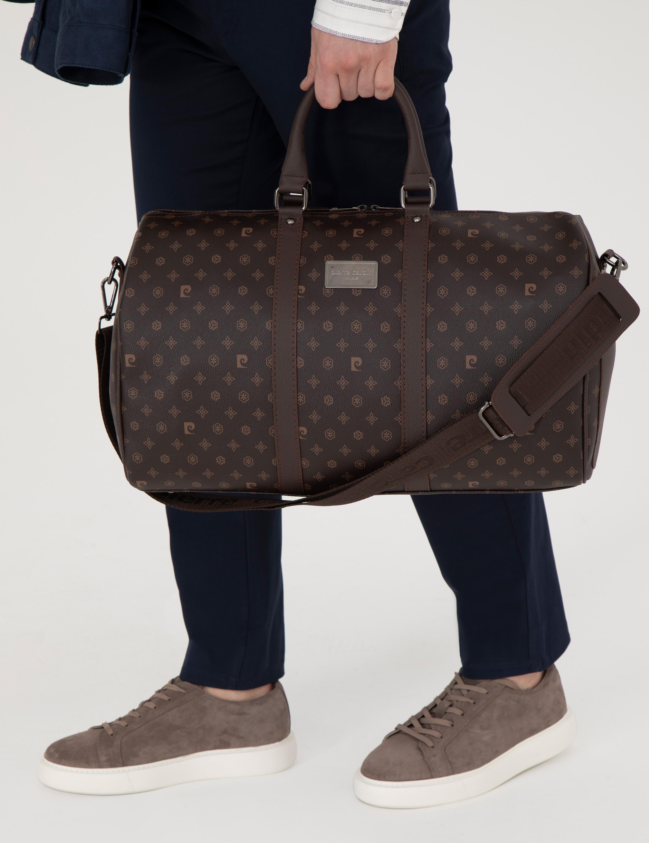 Erkek Kahverengi Spor Seyahat Çantası