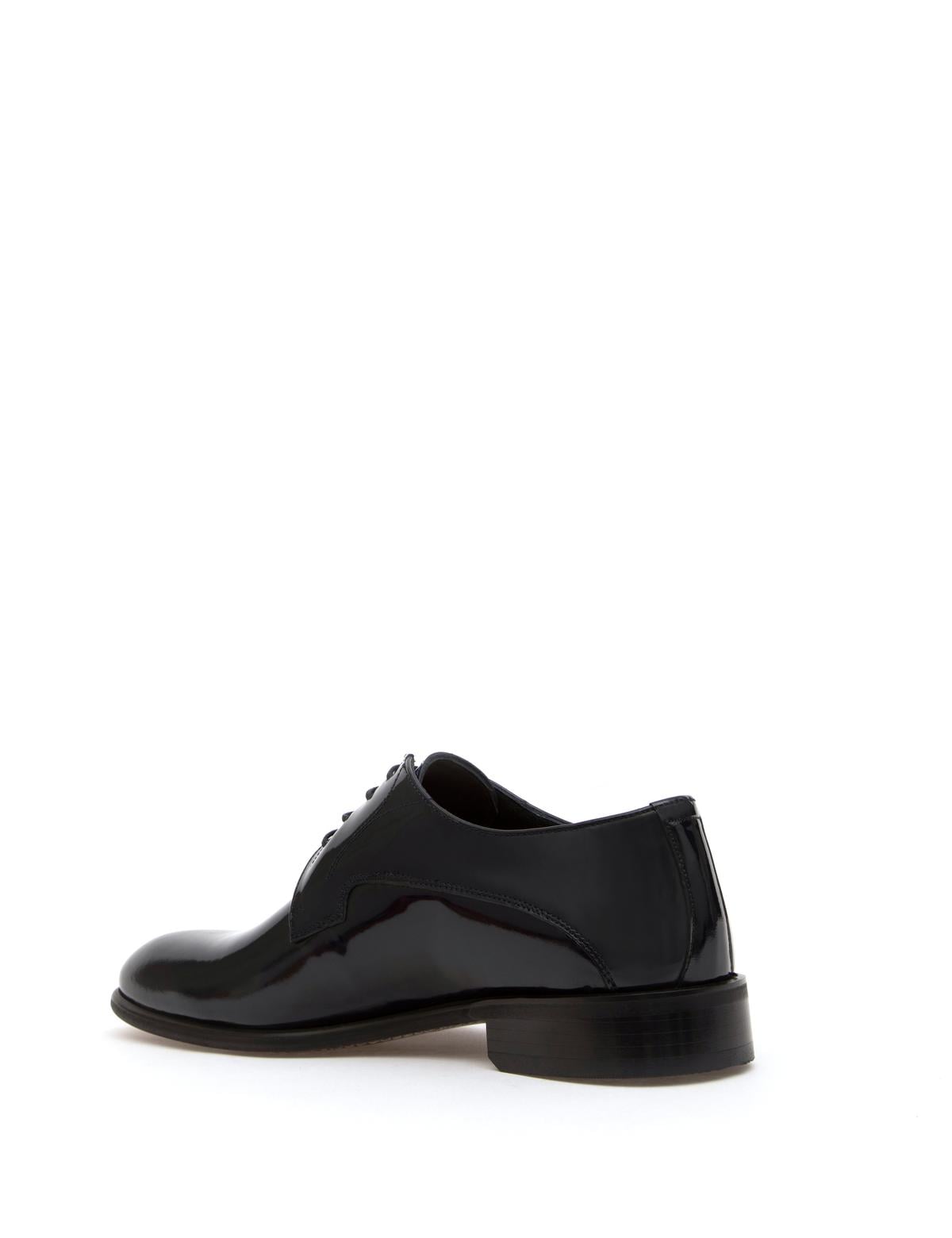 Lacivert %100 Deri Damatlık Rugan Klasik Ayakkabı - 50287744010