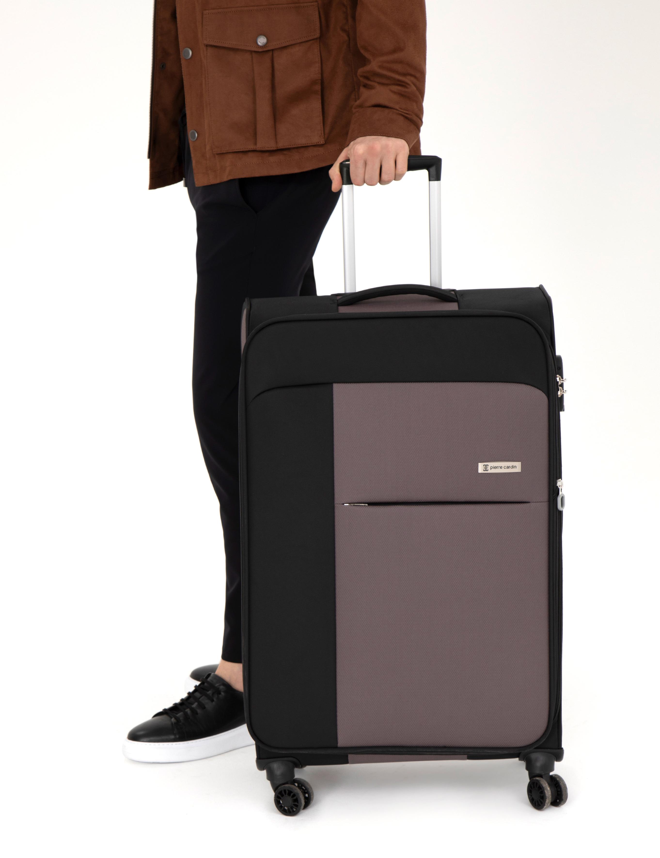 Siyah Büyük Boy Kumaş Valiz