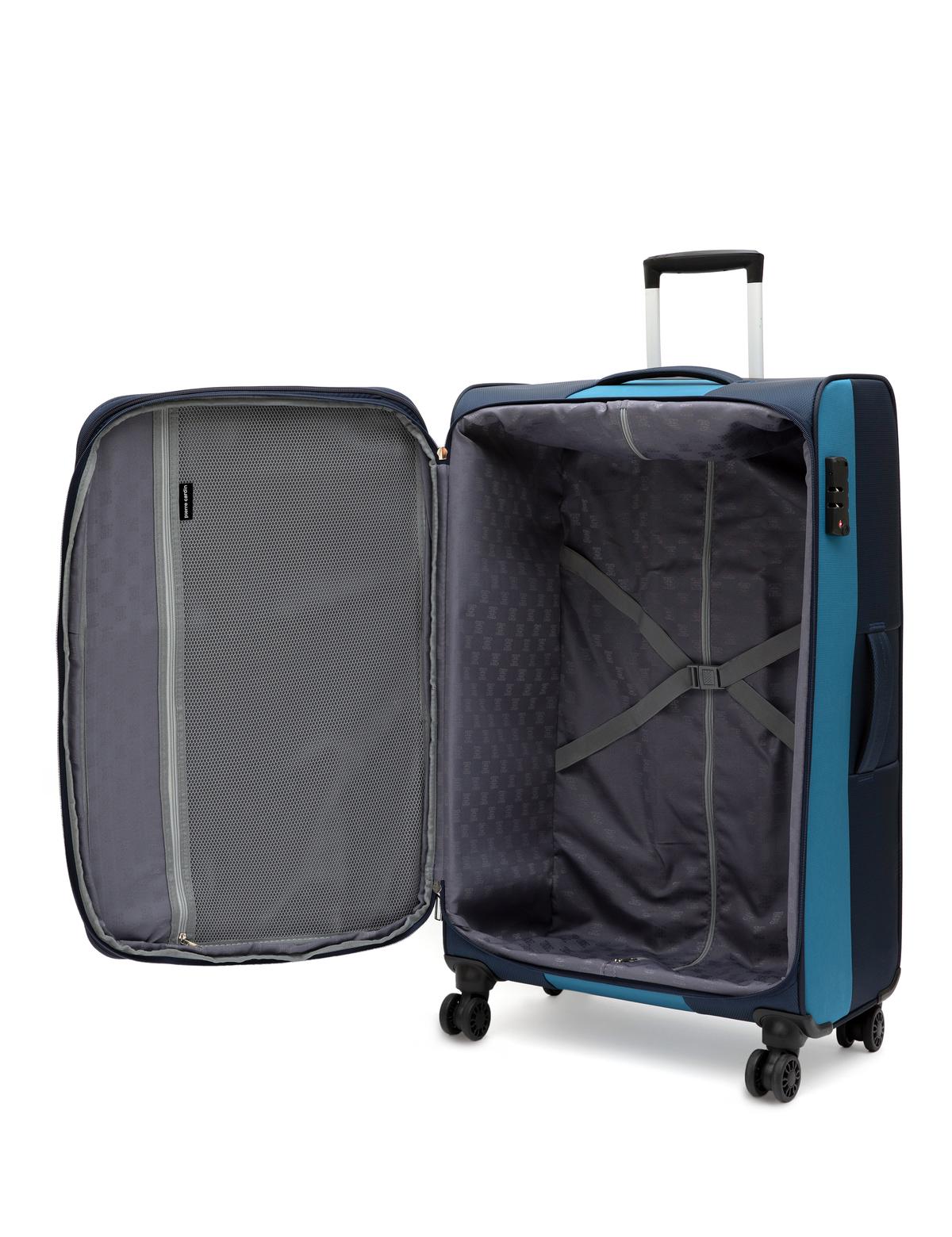 Lacivert Büyük Boy Kumaş Valiz - 50294161002