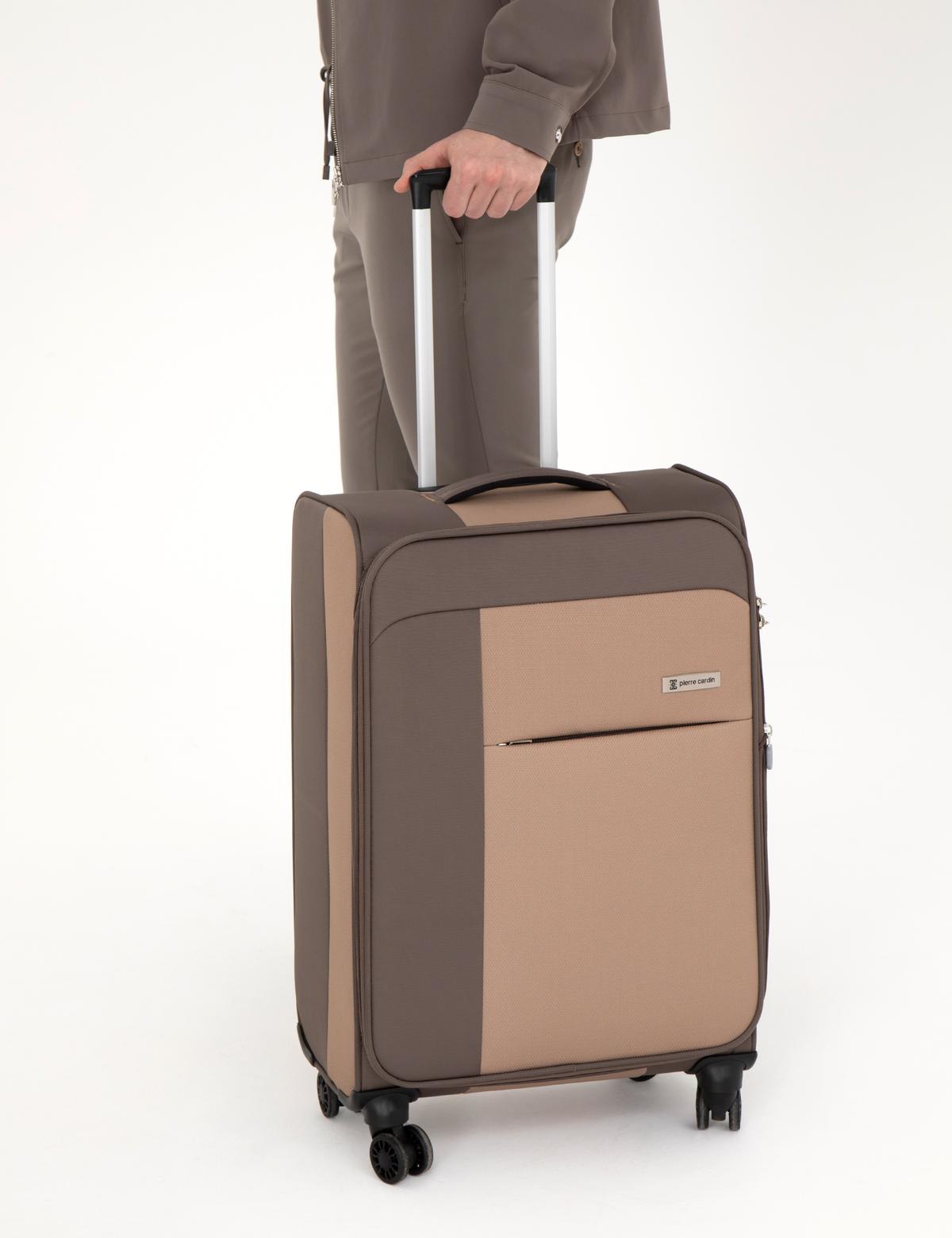 Bej Orta Boy Kumaş Valiz - 50294162003