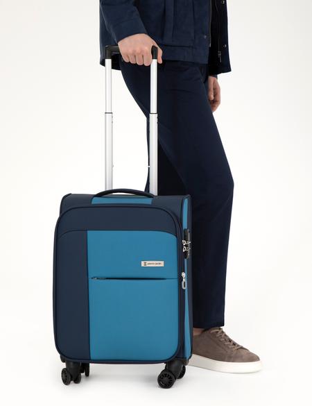 Lacivert Kabin Boy Kumaş Valiz - 50294163002