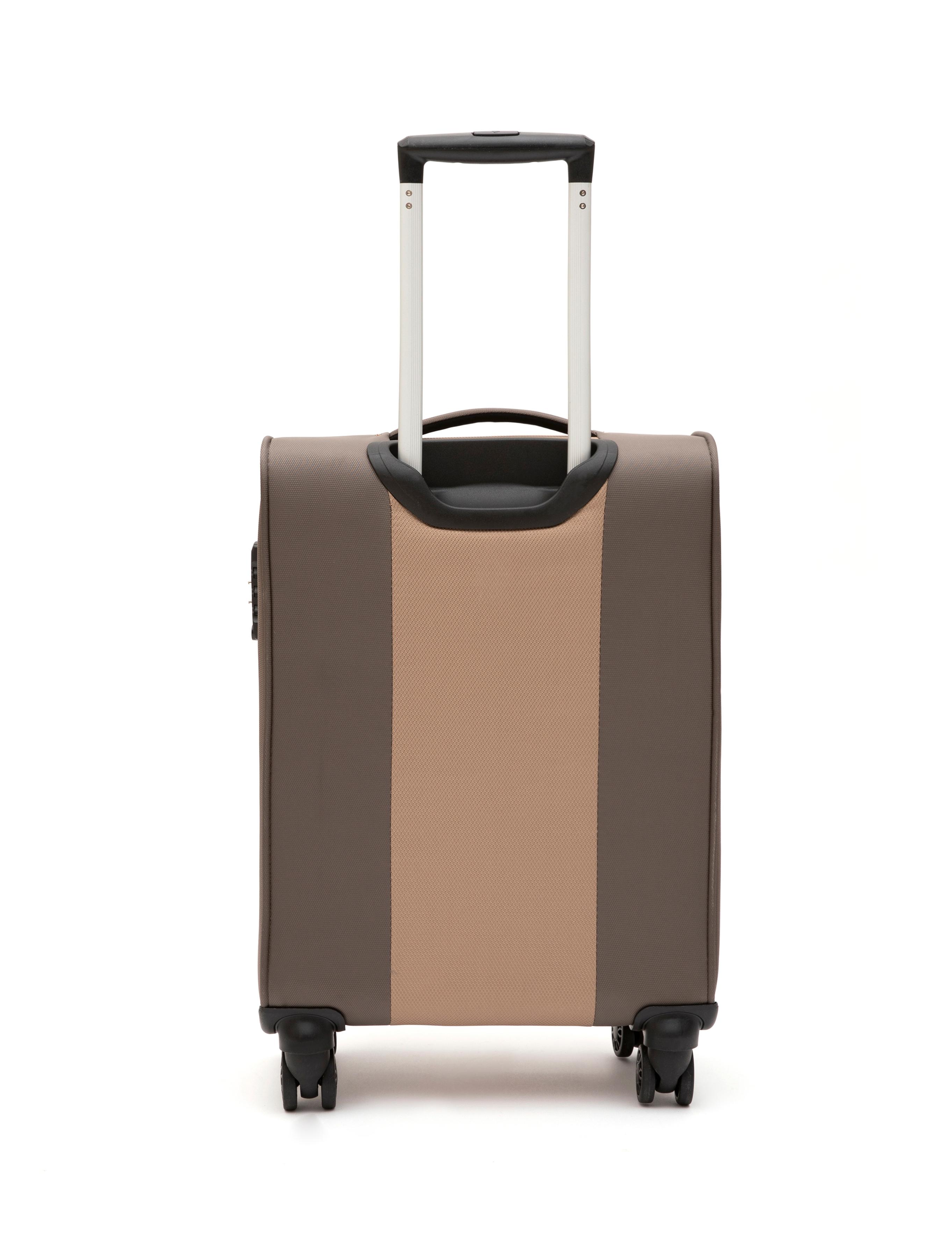 Bej Kabin Boy Kumaş Valiz