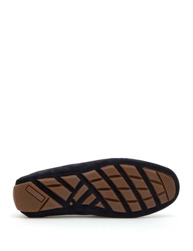 Lacivert %100 Deri Loafer Ayakkabı