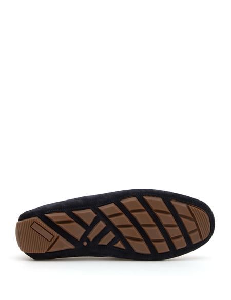 Lacivert %100 Deri Loafer Ayakkabı - 50288705007