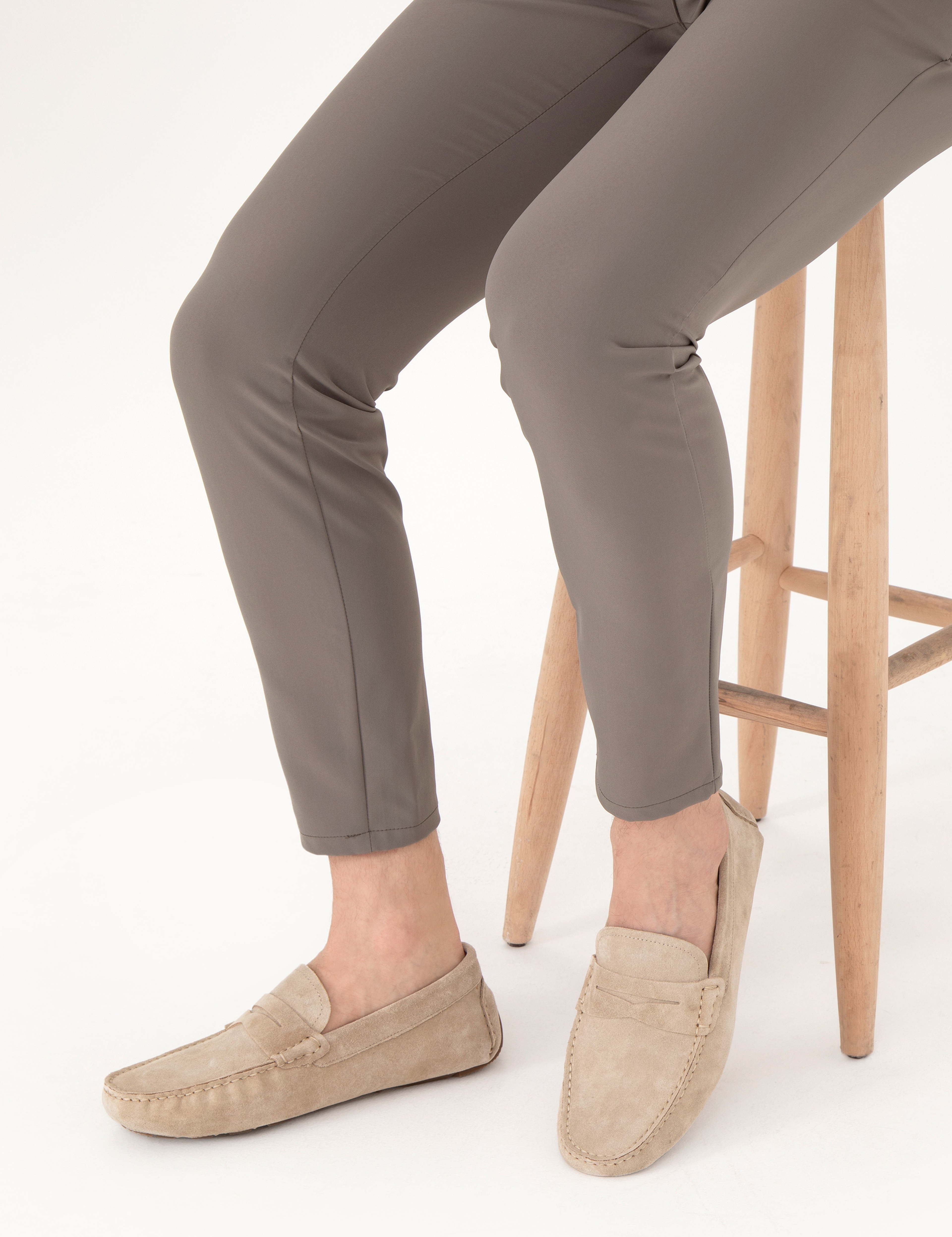Bej %100 Deri Loafer Ayakkabı - Image 7