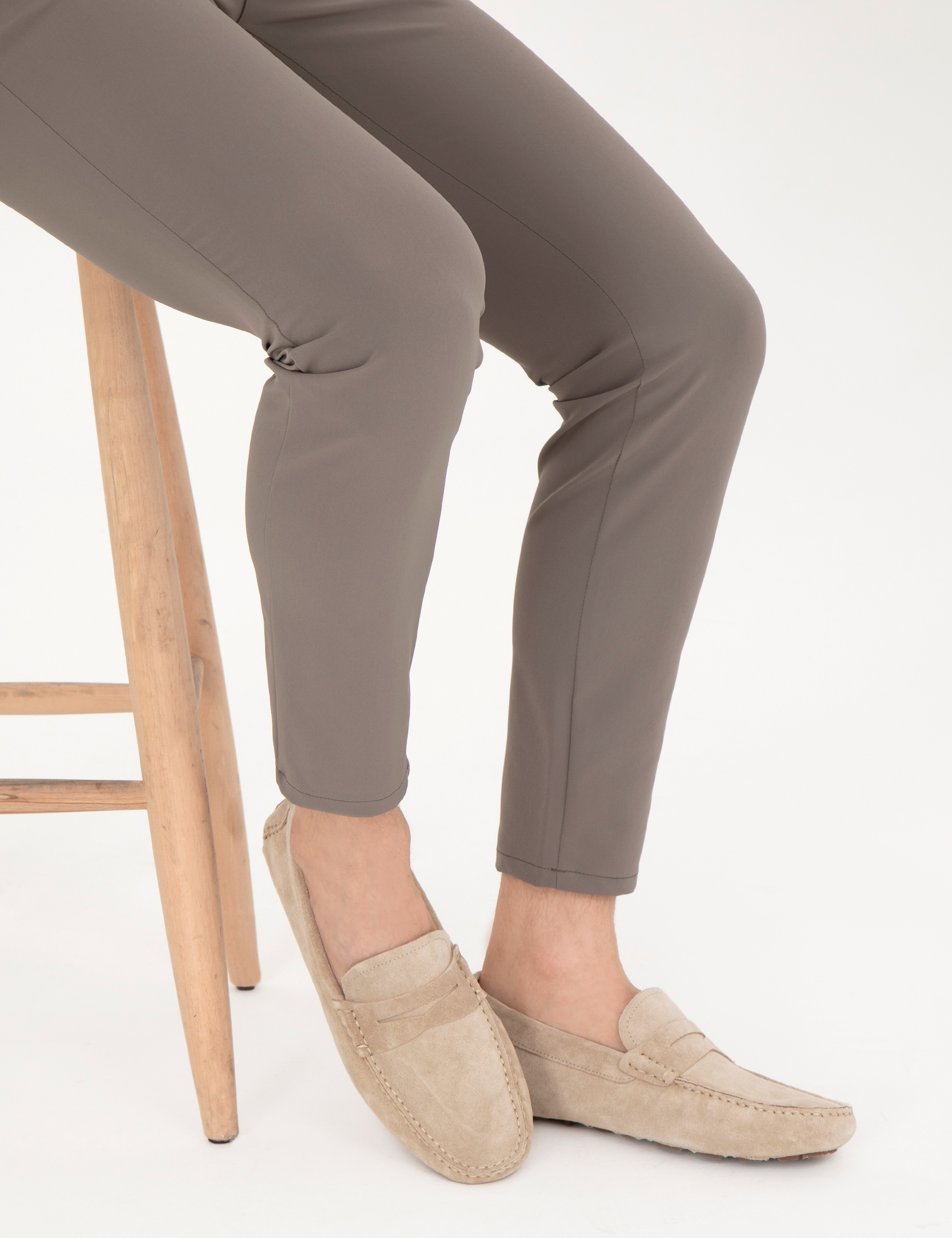 Bej %100 Deri Loafer Ayakkabı - Image 6