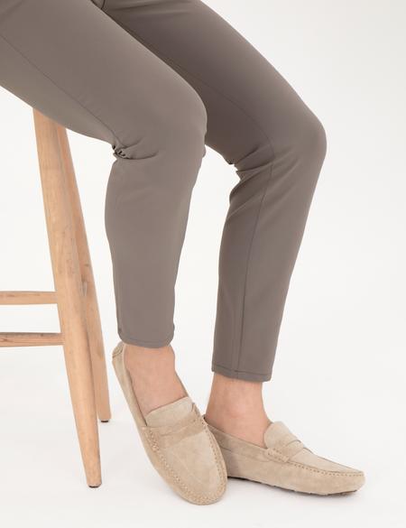 Bej %100 Deri Loafer Ayakkabı - 50288705022