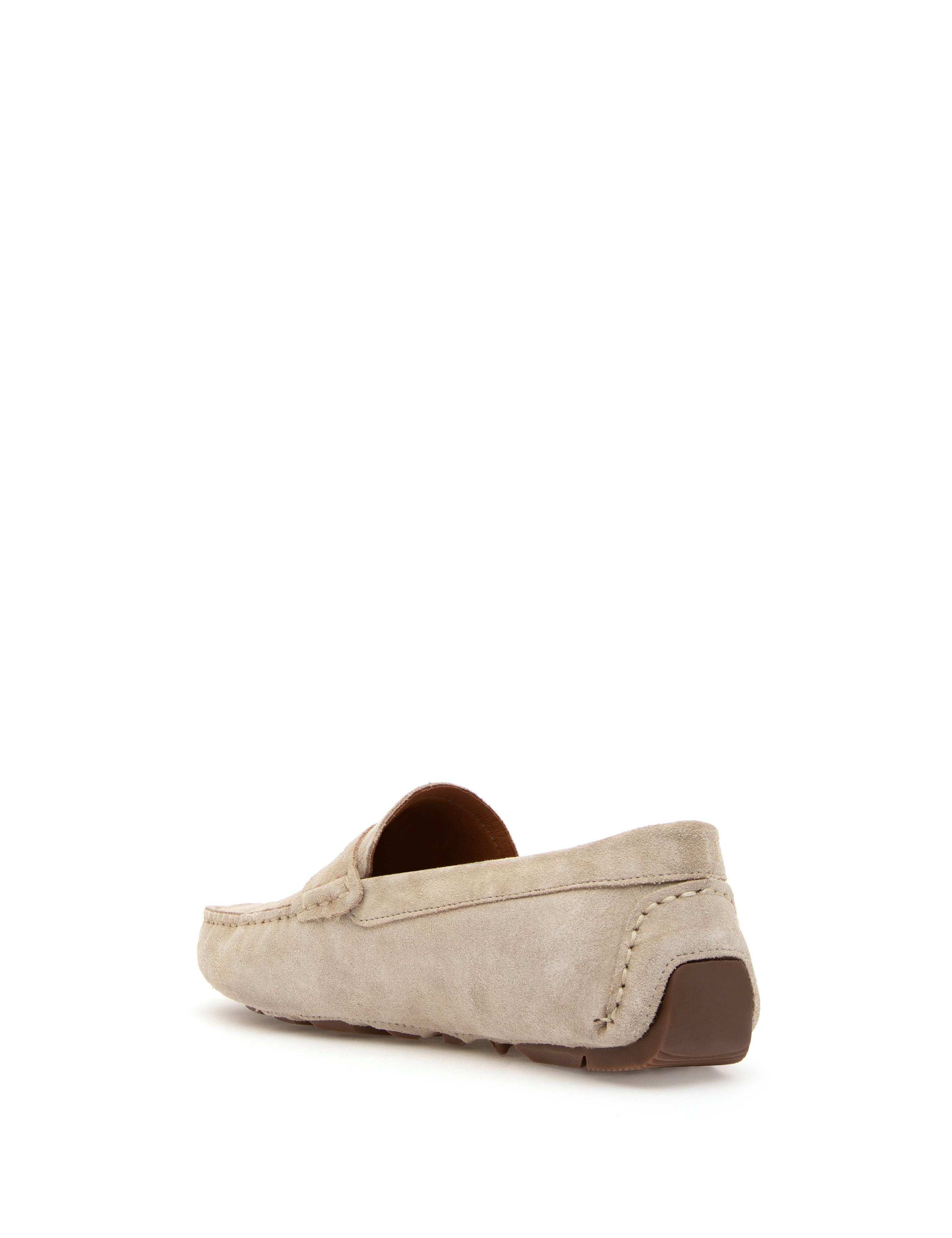 Bej %100 Deri Loafer Ayakkabı