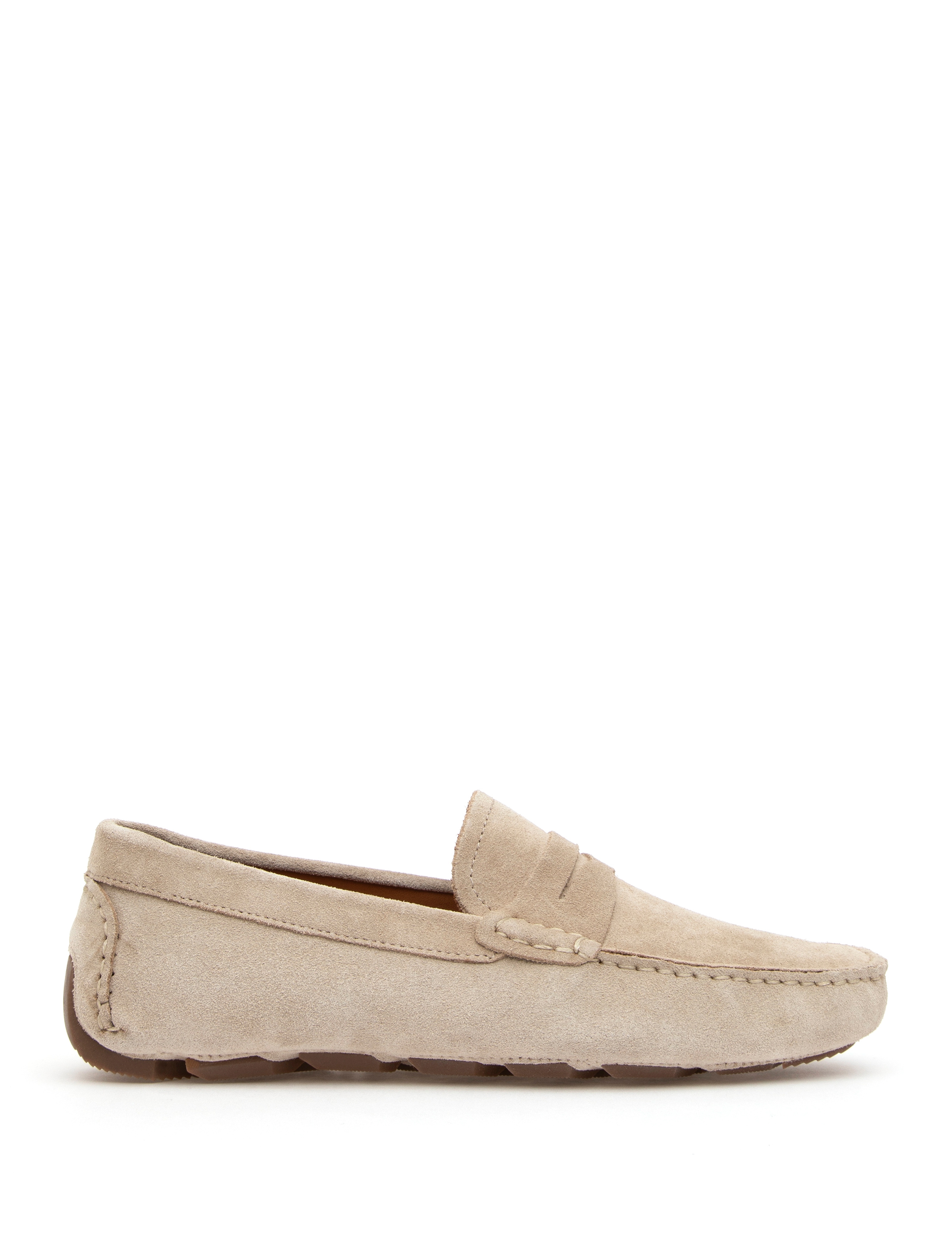 Bej %100 Deri Loafer Ayakkabı - Image 1