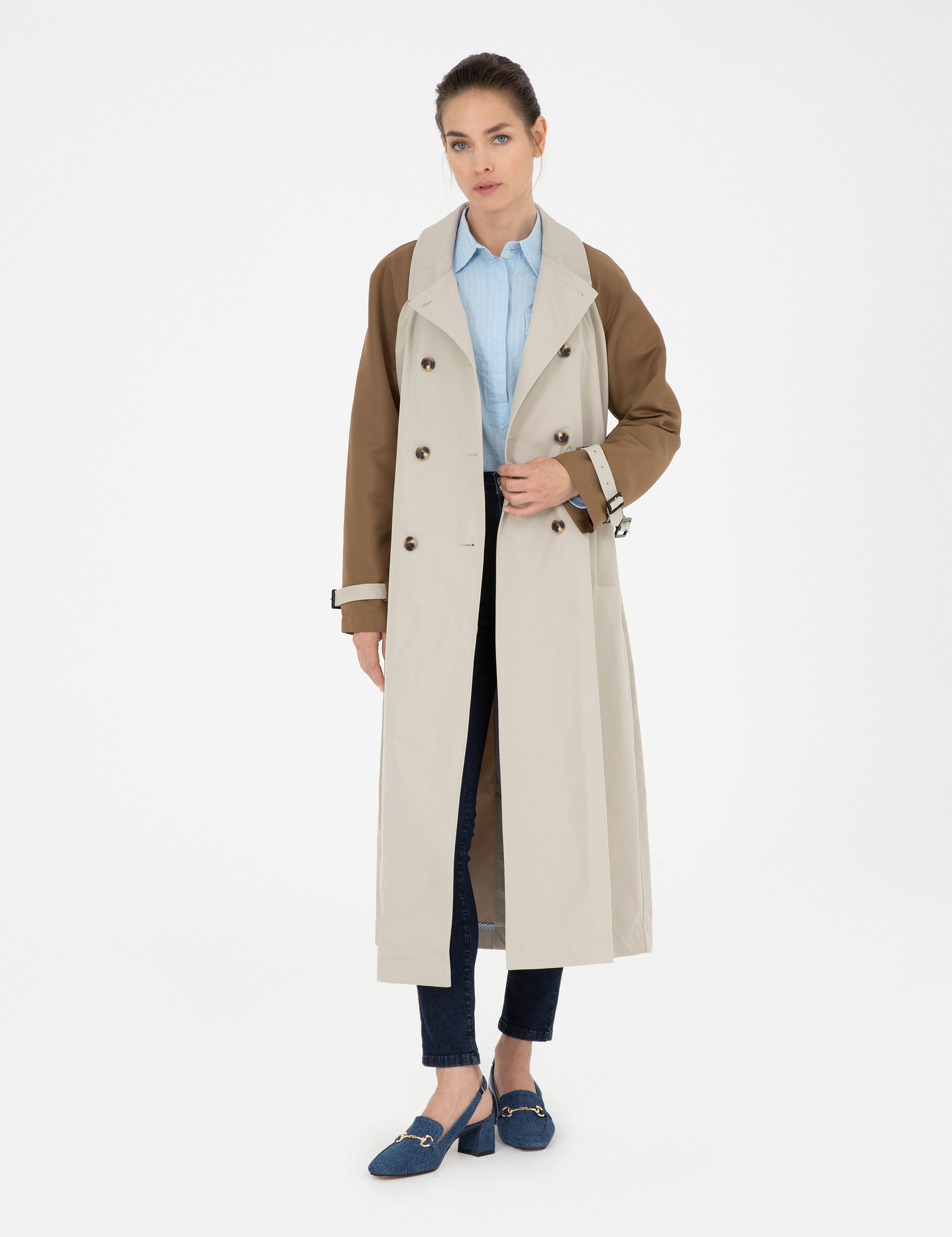 Kum Regular Fit Trençkot - Image 1