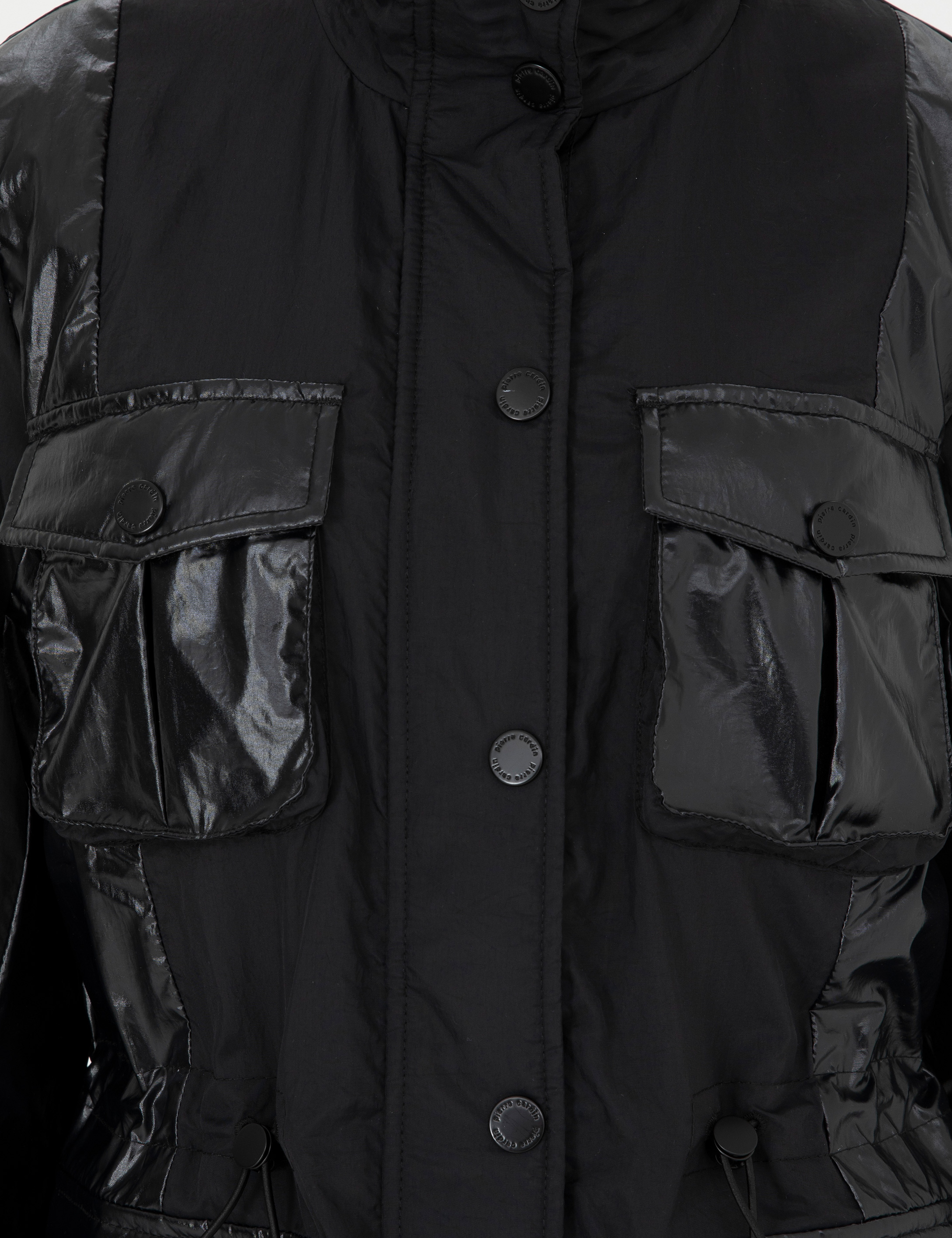 Siyah Slim Fit Mevsimlik Mont - Image 7
