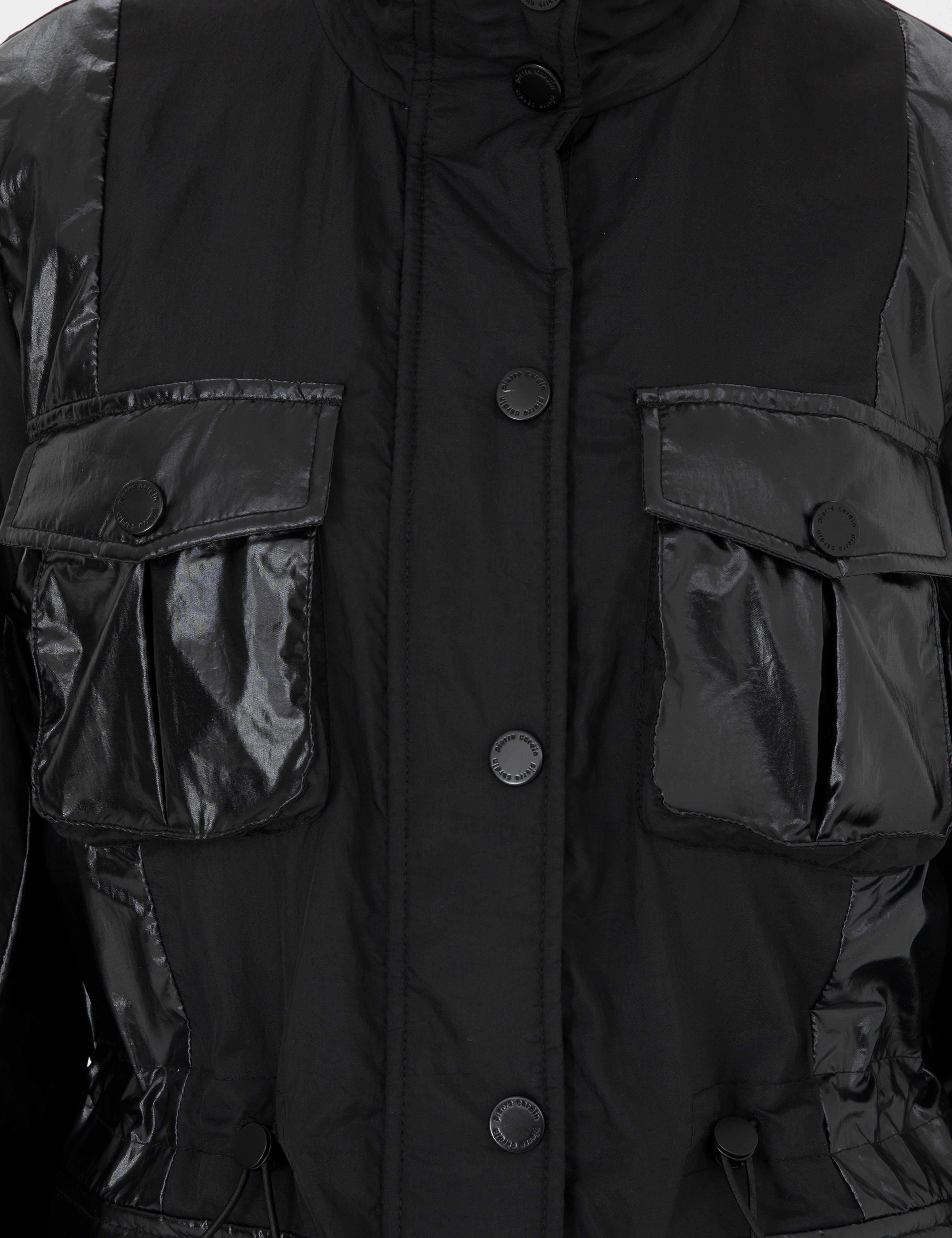 Siyah Slim Fit Mevsimlik Mont