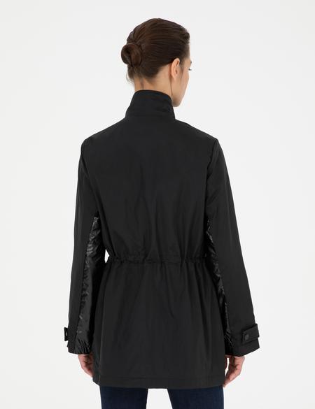 Siyah Slim Fit Mevsimlik Mont - 50282338021